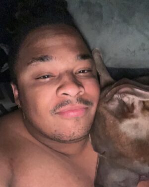Jaidynn Diore Fierce Instagram - If you didn’t already know, I’m a DADDY 👨🏾 Meet my handsome son #BentleyDiore My baby boy brings me so much joy. I love him so much. #dogmodel #dogdad #dogdadsofinstagram #pitbullsofinstagram. 👨🏾❤️🐕
