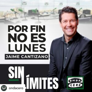 Jaime Cantizano Instagram - Posted @withregram • @ondacero 

Onda Cero, sin límites: 
Jaime Cantizano se despide de ‘Por fin no es lunes’ con su mejor dato histórico en domingo, creciendo en el último año 185.000 oyentes, hasta los 874.000. También mejora sus cifras el sábado, sumando 70.000 nuevos seguidores, hasta los 648.000.
