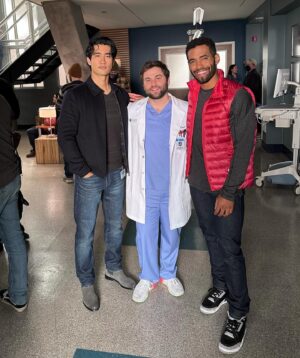 Jake Borelli Instagram - When you run into your EX and you forgot how hot they were… 🙈 why does everyone have to be so darn good looking on @greysabc?!? ;)