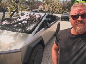 Jake Busey Instagram - Would you drive a cybertruck? #tesla #cybertruck #ev #nogas … I’d at least like to test drive one. But I can’t see it being able to handle off-road. Do you?