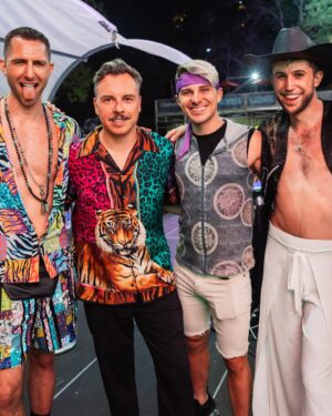 Jake Resnicow Instagram - THANK YOU for making history with us - the first ever Pride in Central Park 🌈 

Special thanks to @purple_disco_machine @parishilton @bobsdanceshop @danielsl8r   surprise performances by @kimpetras @theebillyporter @aqua.dk and my Mom who overcame so much to be there for this moment 🙏 Especially grateful to my team and everyone behind the scenes that helped bring the magic to life ❤️