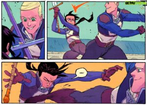 Jake Wyatt Instagram - A few panels from this week's Necropolis.