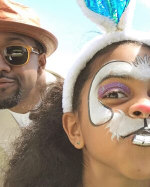 Jaleel White Instagram - I miss Easters with facepaint 🐣😔#grateful #girldad #family  Our best to you and yours #HappyEaster
