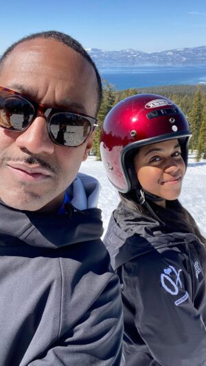Jaleel White Instagram - Safety matters 🤷🏽‍♂️ I made sure my baby was wearing a helmet 🪖⛷️