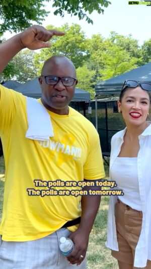 Jamaal Bowman Instagram - We got 3 days till election day y’all! 

It’s time to fight back against AIPAC and their Republican megadonors. We need you making calls, knocking doors, texting your friends and doing everything you can to make sure the people’s voice is heard on June 25th! 

Join me and my sister @aoc in these finals days by clicking the link in my bio!