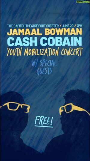 Jamaal Bowman Instagram - It’s going down! 🔥

@cashcobain_2x and I are going to be at the Capitol Theatre this Thursday at 7pm tearing it down! Tickets are going fast so RSVP now at the link in my bio to be entered to win free tickets.