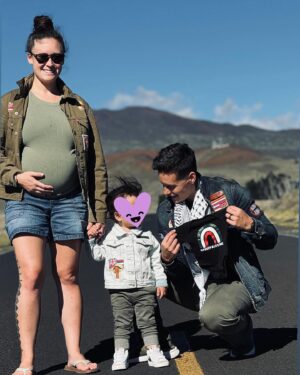 Jamaica Heolimeleikalani Osorio Instagram - We’ve been keeping this news pretty quiet this time around because we’ve been feeling the desire as an ‘ohana to protect this intimate and tender celebration of new life. 

But as Malia begins this transition through the third trimester it felt Pono to share publicly that 2023 was our last year as a family of 3. We are excited to announce that in the cusp between March and April of this year we will welcome a new aloha ‘āina to the world. May they be fed by the ‘Ike and nourishment of our ancestors and be fortified by the empowering aloha of this lāhui & community near and far. May they and their generation know a Palestine and Hawai’i that is free. 

❤️🖤💚

We are surrounded by abundance and have everything our little ohana truly needs. But if you feel called to honor this upcoming arrival with a makana we’ve got a registry in the link in my bio. And most of all we LOVE preloved clothes ❤️
