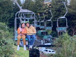 Jamaica Heolimeleikalani Osorio Instagram - Shout out to @malialia.. the only wahine strong and crazy enough to be my partner in this wild and wonderful life. 

And shout out to our baby for letting the adults have some thrills at skyline Rotorua 😂