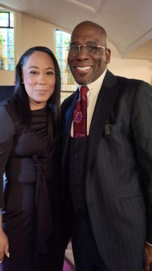 Jamal Bryant Instagram - Honored to stand and support @faniforda as DA of Fulton county. Her family has been under constant threat since indicting @realdonaldtrump but we will not leave her vulnerable. She and her daughters are covered by GOD and the community…. Rise up and vote!