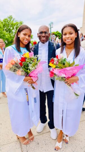 Jamal Bryant Instagram - Today was nothing short of sensational!! @angeljbryant @adorecbryant graduated high school with honors. They are both headed to #hbcu …. They have so much poise, potential and promise that I can’t help but beam! The world will be better because they were born lol