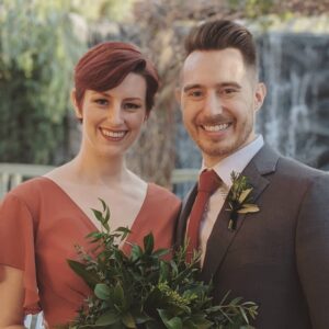 James A. Janisse Instagram - So happy to be at @bethberad and @freshpancakes's wedding!! We're next!!