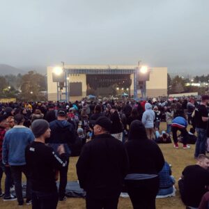 James A. Janisse Instagram - The weather's not great (and neither is the venue) but this potato on a stick is dooope. Can't wait for Incubus and, more importantly, SYSTEM OF A DOWN later! At the Drive-In is up first though
