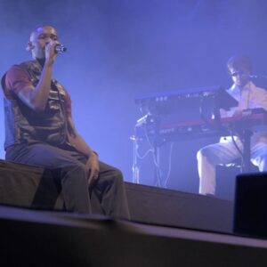 James Blake Instagram - Glastonbury you were beautiful. My favorite show in a LONG time. Love to everyone who came to see us in a packed out Woodsies tent, and also the iPlayer contingent 😘

1. @prada 

2. The first singalong of many

3. I stand up now - I’m as surprised as you are

4. @santandave popping out with us at Glastonbury like the legend he is

5. My love

6. Watching the genius of Mike Skinner with @disgracecampbell , halloumi-in-cheek

7. Pre-show luck wish

8. Thrown Around

9. The goal that saved the day #thrownaround

10. At the end of the day it’s just us @mrassister @airheadmusic

📷 @joshinfilm