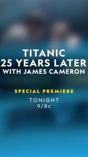 James Cameron Instagram - Could Jack have fit on the door with Rose? We settle the debate in “Titanic: 25 Years Later” tonight, Sunday, at 9/8c on National Geographic.