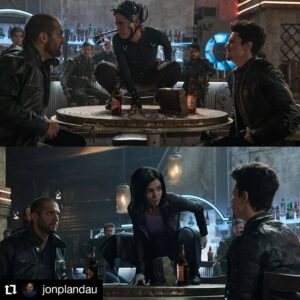 James Cameron Instagram - Need an escape this weekend? #AlitaBattleAngel is back in theaters starting today. Here are a couple more images from the film and from behind the scenes. 📸 @jonplandau