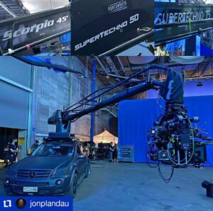 James Cameron Instagram - The last set for 2020 filming —The Matador (a 50’ forward command boat) on a 16-ton, 360 degree motion-control base. Three Technocranes and a Russian Arm mounted on top of a Mercedes-Benz. Just another day on the set of the Avatar sequels. (repost @jonplandau)