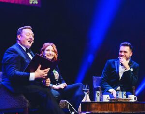 James Cooper Instagram - Can’t wait to get back behind the mic with this pair. TWO WEEKS UNTIL #PORNODAY