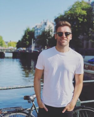 James Cooper Instagram - Amsterdammmmm - thanks for finding us somewhere to rest our heads @hotelsdtcom. (📸 by Ms Jamie Morton @uncleegor) #PornoLive #Ad #WeWhoTravel