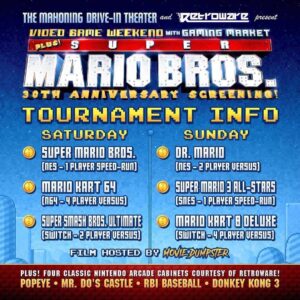 James D. Rolfe Instagram - This weekend at the @mahoningdriveintheater they're running the 1993 Super Mario Bros movie in 35mm for the 30th anniversary and game tournaments on the big screen. Pretty cool! Tickets: https://bit.ly/Mario1993