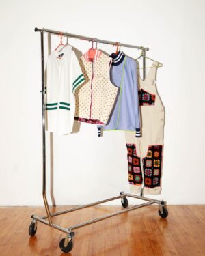 James Ford Instagram - My name is James Ford. I make clothes. I just made some new clothes. I call them, “Grandma’s Kid”. I designed them so I could have something to wear the felt like me, but that my Grandma would also like. I hope you like them, I hope your Grandma likes them. Ask me anything about the design or creative process and I’ll answer in the comments 🫶🍓. A good question would be “why is there a strawberry named Gary”