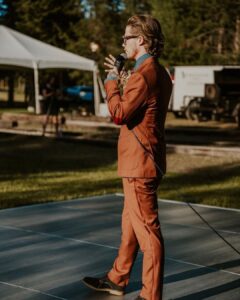 James Ford Instagram - doing what i do best: speaking at weddings and blinking for photos