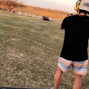 James Huling Instagram - Target practice, 🎯 because I need it really bad. I couldn’t hit the Orange cube for nothing. It’s a really small cube to be fair. I really think it needed sighted or adjustments. 😂😒
.
.
.
#targetpractice 
#gunsafety 
#hearingprotection 
#texas 
#outwiththeboys 
#wastingbullets
#smithandwesson
#countryboys