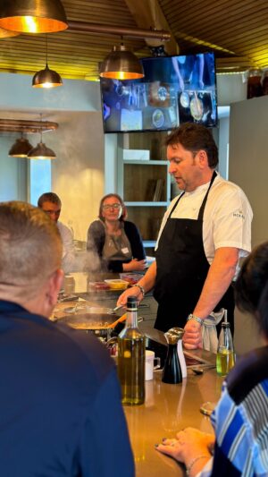 James Martin Instagram - It’s been a great start to the week with our Cook with @jamesmartinchef Class at the Cookery School! 

To register your interest for future cookery classes with James, click the link in our bio!

#thekitchenatchewtonglen #chewtonglen #jamesmartin