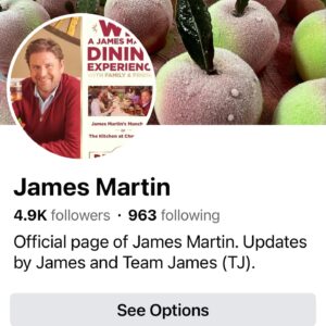 James Martin Instagram - 🚨 FAKES AND SCAMMERS…please read…

I want to say a few important words about scammers….My team and I are seeing increasing numbers of fake ‘James Martin’ accounts, web pages and alleged management/PR Manager accounts. 

My team is blocking and reporting multiple accounts across social media daily. Many have been closed. However, new ones pop up all the time. They scrape images and content from my official accounts, in many cases, in an attempt to look legitimate. The accounts and pages shown here are just a small selection of what we have seen and reported lately. 

As I have posted before…neither my management team or me will ever ask you to follow a ‘private fans page’, target you with requests via comments you leave on posts, ask you to transfer money, send personal information or buy vouchers etc. 

I do not endorse the product shown in the pics here and I do not have a Telegram account or a ‘private fans page’. 

Please only follow my official accounts. My meta accounts have blue ticks and you can check links to all my official accounts via the social media links shown at the bottom of my website. 

Please report and block any accounts or pages with suspicious posts, comments or direct messaging activity. Above all, stay safe and please do not give personal information to accounts like these.