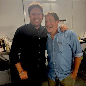 James Martin Instagram - Good Food Show! 26 years worth of Saturday morning tv right here! Good to see you fella!
