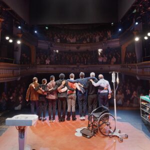 James Norton Instagram - A magical moment, just after the curtain came down on our opening night of A Little Life 🥲

Very special memories, beautifully captured by @emiliomadrid 🙏🙏

@alittlelifeplay @alittlelifebook @hanyayanagihara @haroldpintertheatre #alittlelifeplay #ivovanhove #openingnight