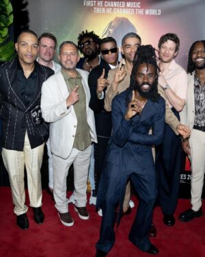 James Norton Instagram - What an insane privilege to present BOB MARLEY: ONE LOVE in Jamaica for its world premiere. Bob’s message of one love and unity sits deep in this beautiful country and its people. Thank you Jamaica and the Marley family for having us. This is a memory I will cherish ❤️🇯🇲❤️🇯🇲❤️🇯🇲❤️🇯🇲❤️🇯🇲

Thank you also to @jilsander for fab threads - I felt excellent all night! 😚

And also thanks to @smrdays for the other outfits. I love wearing your stuff so much 🙏

And of course @walesbonner for my new favourite sneakers 🙌🙌🙌

Styling - @rosefordestudio 
Grooming - @petransellge 

@onelovemovie 
#onelovemovie
@paramountpics 
#chrisblackwell
@ziggymarley