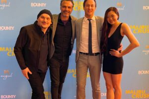 James Pratt Instagram - Thank you to the entire cast and crew on Malibu Crush for trusting me and for making me look so good. 
Everyone who worked on this film was incredibly generous and went above and beyond.

Last night we had the Premiere at Hoyts Fox Studios in Sydney ahead of the official release today. The film is also playing at the TCL Chinese Theatre in Hollywood.

A big thank you as well to Art Momentum Bondi Beach, the Pavlakis Family, Layton Gould and @wing.mill 

Thank you again for coming on this ride.