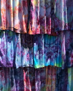 James Ransone Instagram - New dyes are in. These were all done by hand in my backyard.  One of a kind, each named after a Saint. 

Pretty small inventory and I tried to throw up a bunch for cheap (one was 3 dollars!) because I know times are tough, but they started selling last night before I posted about them so I’m not even sure what’s left. 

Big thanks to Melrose at @dharmatradingco for supplying the dye and to @davesgratefulbread for showing me the ice technique because I would’ve never used it if we hadn’t done it for his shirts. 

Link in bio.