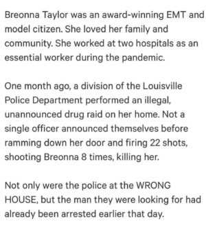 James Scully Instagram - Today would have been #breonnataylor ‘s 27th birthday. Let’s celebrate her by taking any of the above steps to demand justice for her MURDER and see the men responsible charged and incarcerated as they would be in any other circumstance. #breonnataylorday #justiceforbreonnataylor