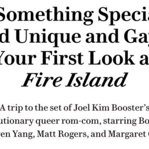 James Scully Instagram - Too many people to thank and kiss. 

Searchlight Pictures presents FIRE ISLAND, premiering on Hulu June 3, 2022.