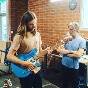 James Valentine Instagram - Checking out the new @sterlingbymusicman Valentines at their new headquarters with @sterlingball @edwardyparker @soojoonpark ... What amazing instruments! Loving this new burst! Factory visit always followed up by gastronomic adventures, this time exploring the Japanese, Chinese, Korean and Thai offerings of Gardena. Great times.