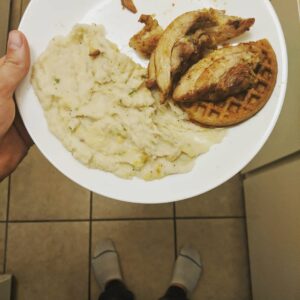 James Willems Instagram - A bodybuilding cooking show starring James Willems 🤩 I could be the Gordon Ramsey of #macros. #Feet #Food #ChickenAndWaffles