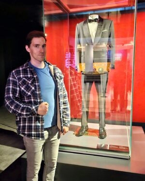 James Willems Instagram - Traveled all the way to Chicago to see the cello case James Bond sleds on in The Living Daylights! Also there was some other stuff @msichicago's awesome 007 Science exhibit!