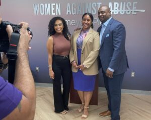Jamie Colleen Instagram - I’m still riding the high from last week’s ribbon-cutting ceremony at Ameya’s Place. As one of only two domestic violence shelters in Philadelphia, Ameya’s Place offers sanctuary to over 600 women, men, and children annually. The event marked the completion of a $3.6 million renovation and expansion of our 100-bed facility, transforming it into an even more welcoming refuge.⁣
⁣
Reflecting on my journey, from seeking help at Ameya’s Place ten years ago to now being able to support others who are walking through its doors, fills me with indescribable emotions 🥹💜. At my core, I’m overwhelmed with gratitude for everything—the journey, the growth, and the opportunity to give back. 💜⁣
⁣
Thank you to our generous donors and those who support us, this would not be possible without you! ⁣💜
⁣
A special thank you to my incredible friends who have been a constant for Selena and I. It meant the world to share this special moment with you, I love you all so much 💜💜 ⁣
⁣
#womenagainstabuse 

If I or someone you know need help: 

24/7 Philadelphia Domestic Violence Hotline
1-866-723-3014

24/7 National Domestic Violence Hotline 
1-800-799-SAFE (7233)

You’re not alone 💜