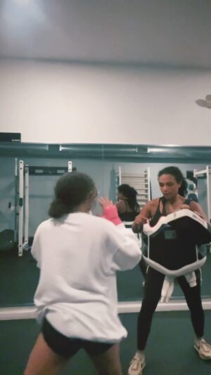 Jamie Colleen Instagram - She almost sent me through the mirror! 😆

That’s my girl ☺️💪🥊 Proud of you my love! 

.

.

.

.

.

.

.

#mothersanddaughters #myhonestmotherhood #girlmom #girllower #empowerment #selfdefense #selfdefenseforwomen #selfdefenseforkids #phillykids #phillymoms #phillyinfluencer #healthhero #womenwhoinspire #badassmom #supermom #advocate #uplift #inspire #educate #empower #phillymag #bewellphilly #phillycitizen #phillyigers #phillygram #letslockin #letstrain