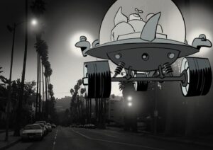 Jamie Hewlett Instagram - Silent Running storyboards ( deleted scene)