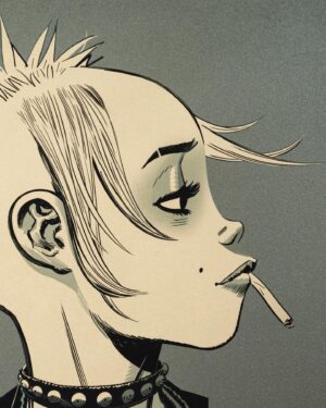 Jamie Hewlett Instagram - The original Tank Girl existed only on paper. She got lost, but I’ve brought her back.