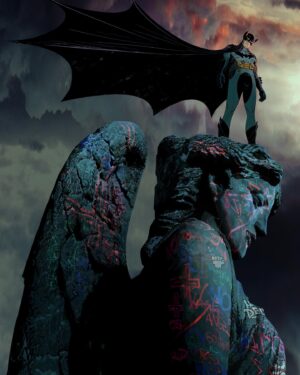 Jamie Hewlett Instagram - I got asked to draw Batman by the very talented @rafael_grampa for his amazing Gargoyles of Gotham series, my varient cover is for book three which comes out in May 2024. 💥 @dcofficial @rafael_grampa @batman