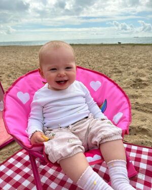 Jamie Jewitt Instagram - Lovely weekend spent with the rugrats! We visited the real fireman sam today at Brentwood fire station, Nell was in her element. 👉 yesterday was a trip trip to the beach 😎♥️