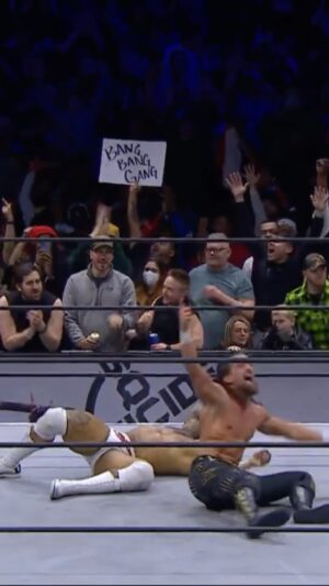 Jamie White Instagram - AND NEW @ringofhonor World Six-Man Tag Team Champions- The Bang Bang Gang, Bullet Club Gold! #AEWDynamite