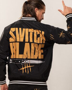 Jamie White Instagram - 👆🏼Bang Bang Gang👆🏼Be ready for tomorrow’s pre-order🤘🏼What’s up @nerds_clothing 

🧥 : https://pwtees.co/4b9jieZ

#pwtees #aew #shopaew #BCGold #BulletClub #BangBangGang #jaywhite #switchblade