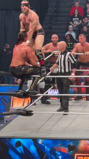 Jamie White Instagram - The All Star 8-Man Tag Match has begun!

Order #AEWWorldsEnd LIVE on PPV!
🇺🇸: Cable & Satellite, @BleacherReport
🌐: @FiteTV | @YouTube | @PPV_com | @Skysport | @eurosportin | @spotvsea
#aew #allelitewrestling