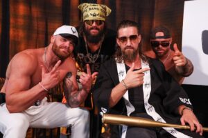 Jamie White Instagram - Lil Pis & the Gang…
-
@rjcity 
@thecoltengunn 
@theaustingunn 
#BANGBANGGANG
#AEW