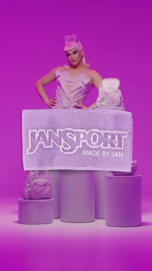 Jan Sport Instagram - Jans out of the bag! My official @Jansport x Jan Sport collaboration is LIVE now on @mybestjudy ! The link is in my bio!

Design- Jan
Look - Casey Caldwell
Hair- Misty G Wigz
Song Production- Devin Lewis
Direction - Nick Laughlin
Production Company Syndicate Productions
DP- Vinny Arizzo
AD: Jesse Shea
Swing: Kayla Hurley