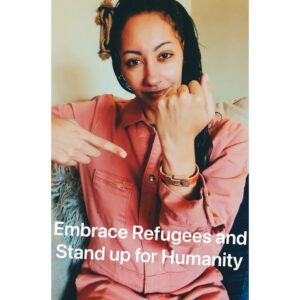 Janab Kareem Instagram - A passion of mine is how “humans treat other humans”...I believe I was a selfish person especially prior to being in the Coast Guard..while in I experienced people leaving their Countries by whatever means necessary and it effected me tremendously.  It’s life changing to see people in such conditions and I can only hope I NEVER get used to it..I want my empathy to stay forever..as uncomfortable, sad, or angry it makes me...We should never get used to people having to be in such conditions ..Thank you @epimoniamn #epimonia for bringing some light to this humanitarian crisis..and I appreciate this bracelet as a reminder... 💕 💪🏽 ✌🏽 🌎 🌸 Hair: @touche_sd @justgoddess1 Brows: @perfectframe.mb #actress #veteran #coastguard #refugees #braids #vulnerable #naturalhair #goodvibes  #selfie #multiracial  #irish #Muslim #American #trends #hollywoodactress  #animallover #furrycommunity #actress #veteran #ethnic #tv #film #Australia #india #southafrica #unitedstates #militarywomen #bollywood #humanitarian #planetarian